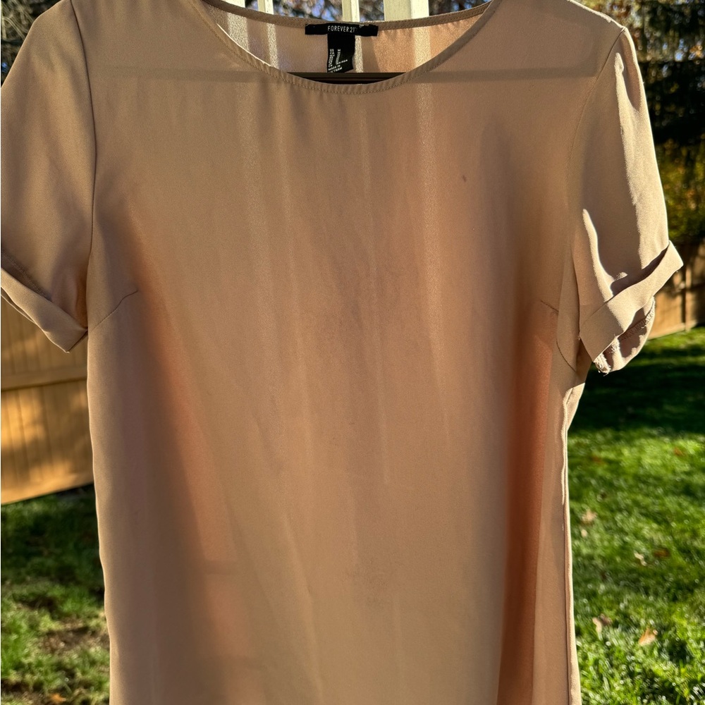 Forever 21 Women's Light Tan Blouse